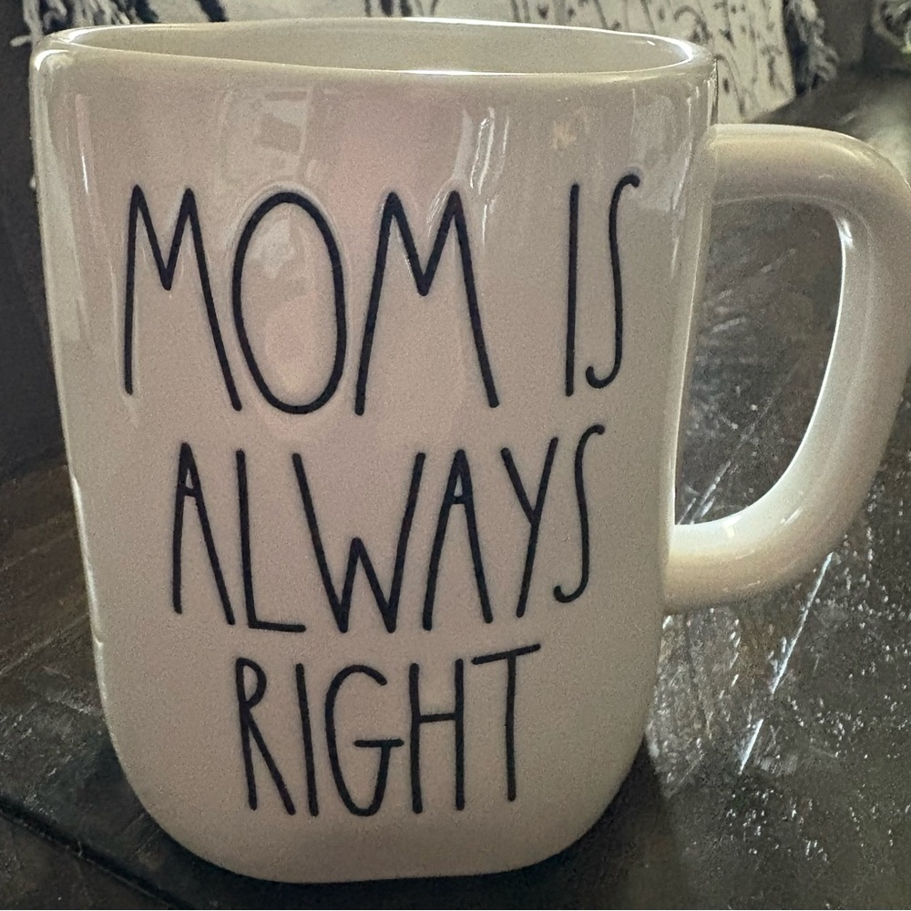 Rae Dunn White Ceramic with Black Text